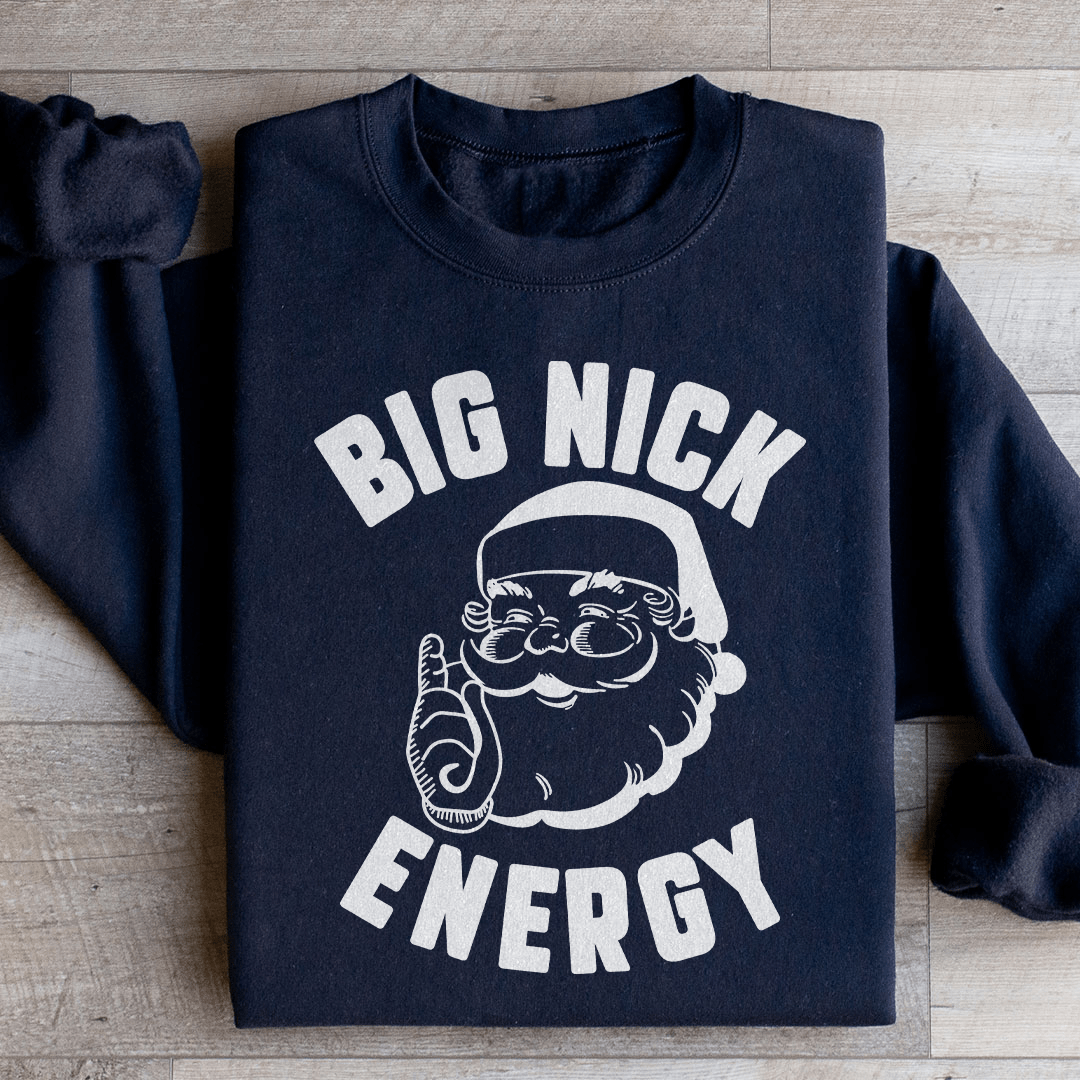 Big Nick Energy sweats featuring unique designs by top artists, made from soft cotton/poly fleece blend for ultimate comfort.