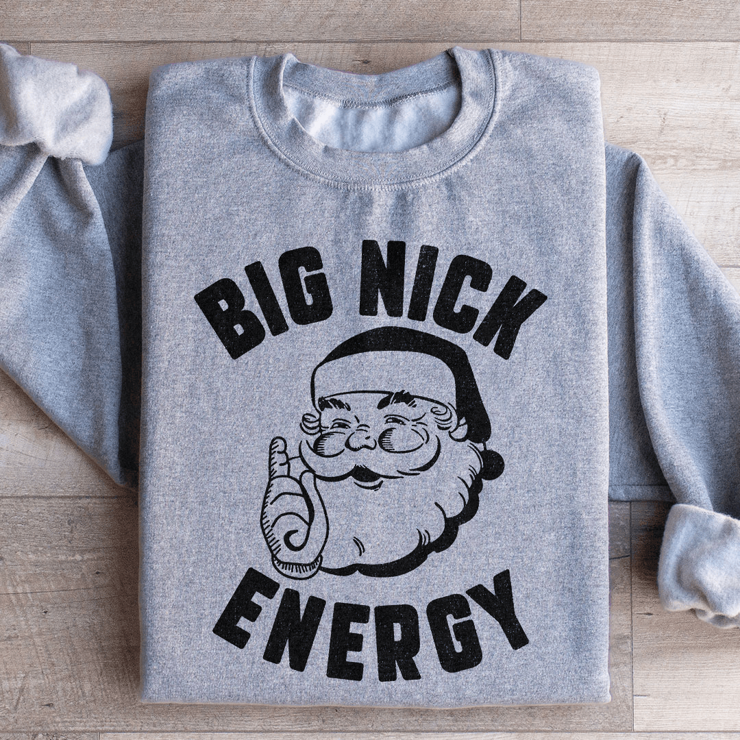 Big Nick Energy sweats featuring unique designs by top artists, made from soft cotton/poly fleece blend for ultimate comfort.