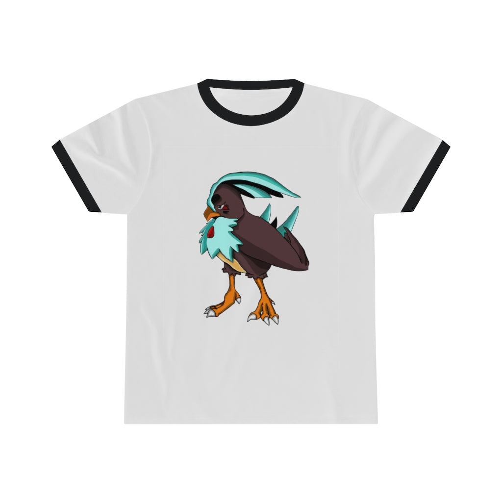 Bircross Unisex Ringer Tee showcasing its stylish design and vibrant colors, perfect for summer wear.