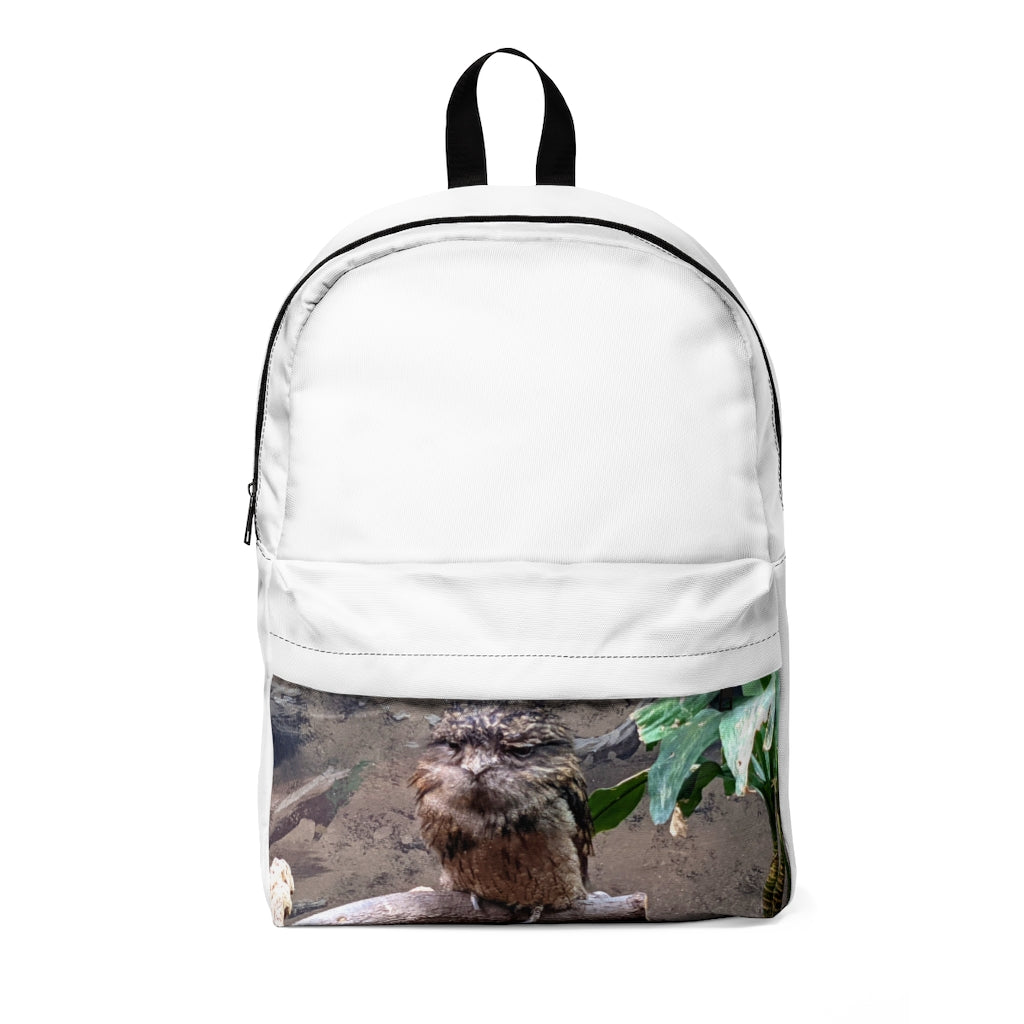 Bird Owl Unisex Classic Backpack in vibrant colors, featuring adjustable straps and a durable nylon exterior, perfect for school and travel.