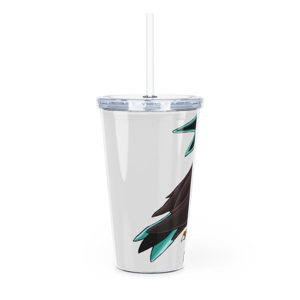 Birdam Plastic Tumbler with Straw in vibrant colors, showcasing its customizable design and double wall insulation.