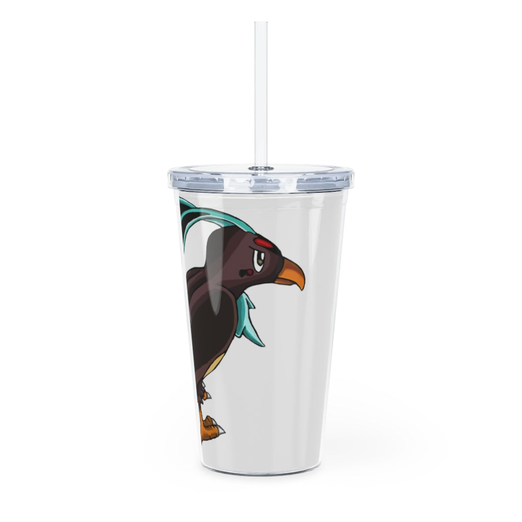 Birdam Plastic Tumbler with Straw in vibrant colors, showcasing its customizable design and double wall insulation.