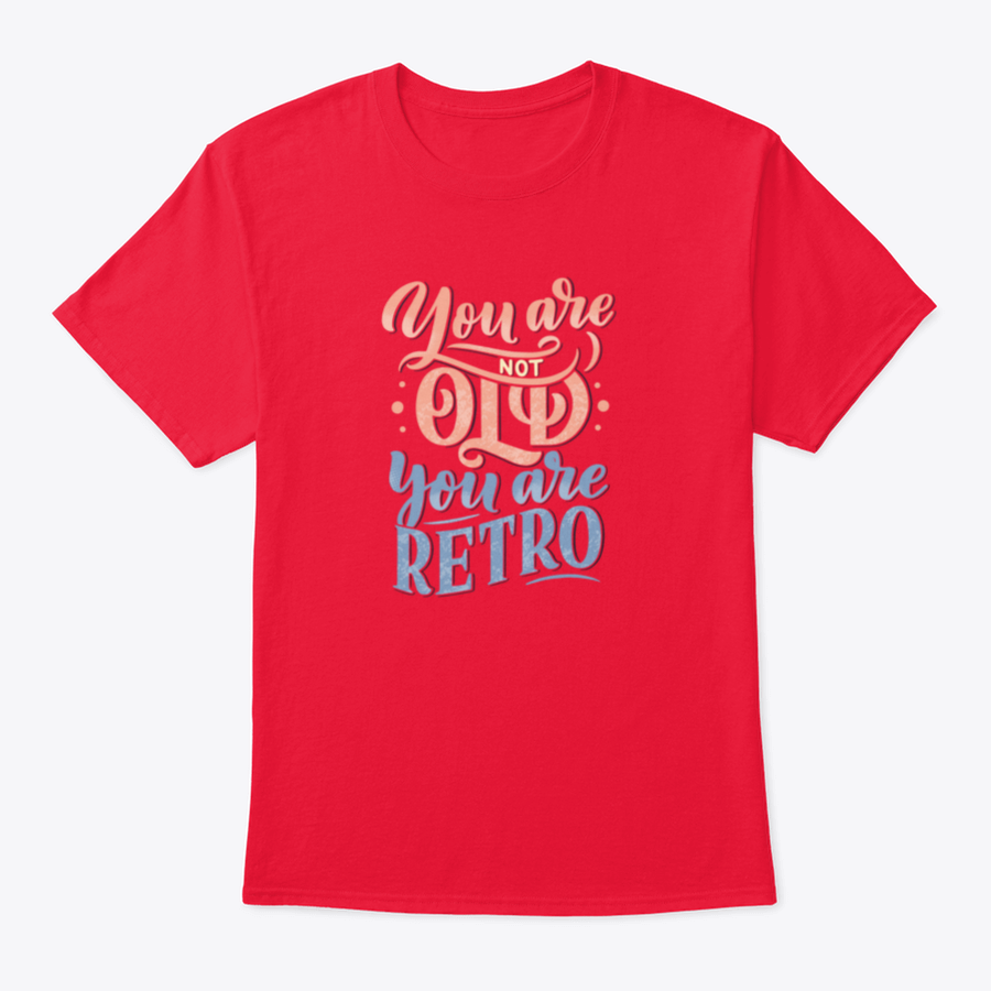A stylish retro-themed t-shirt featuring birthday lettering design, made from soft cotton fabric, perfect for celebrations.