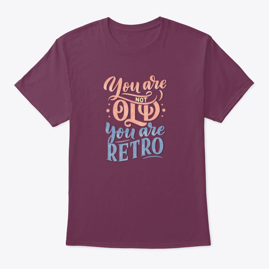 A stylish retro-themed t-shirt featuring birthday lettering design, made from soft cotton fabric, perfect for celebrations.
