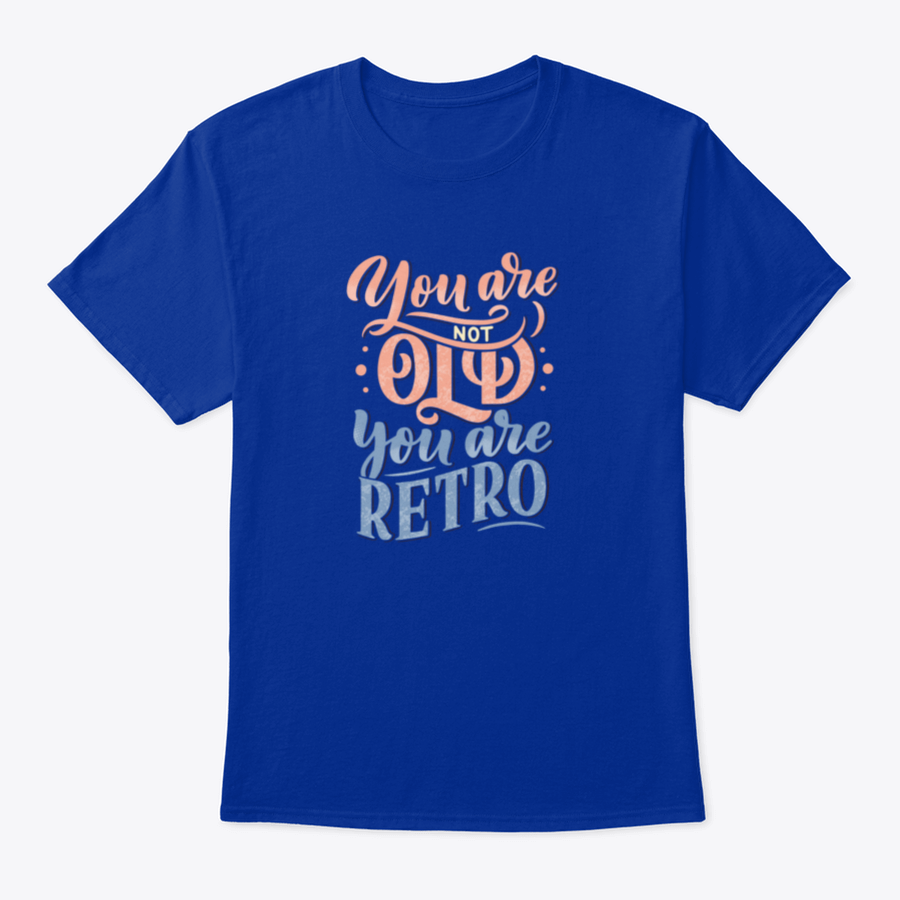 A stylish retro-themed t-shirt featuring birthday lettering design, made from soft cotton fabric, perfect for celebrations.