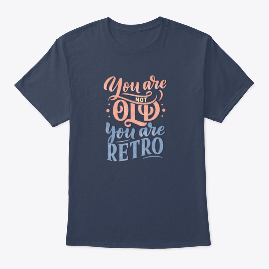 A stylish retro-themed t-shirt featuring birthday lettering design, made from soft cotton fabric, perfect for celebrations.