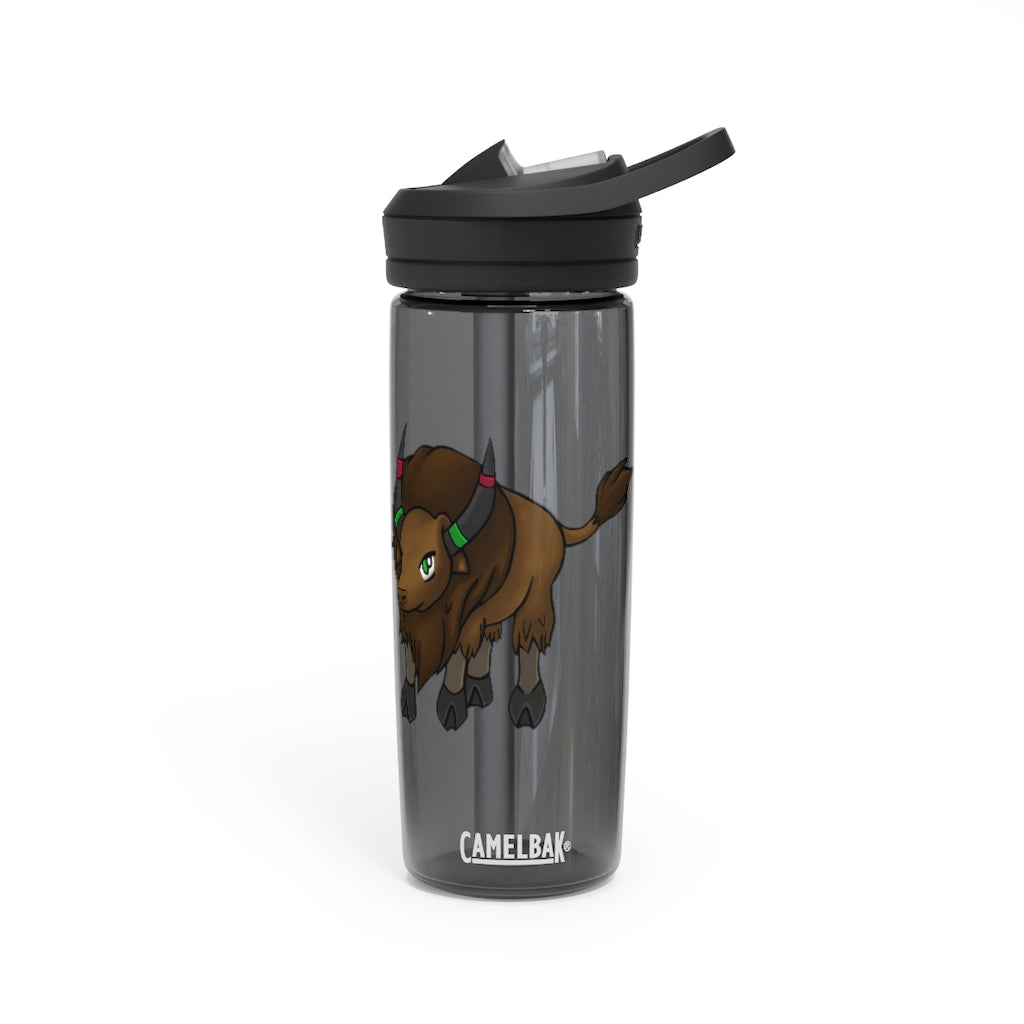 Bitox CamelBak Eddy® Water Bottle in 20oz and 25oz sizes, showcasing its durable Tritan™ material and spill-proof biting valve.
