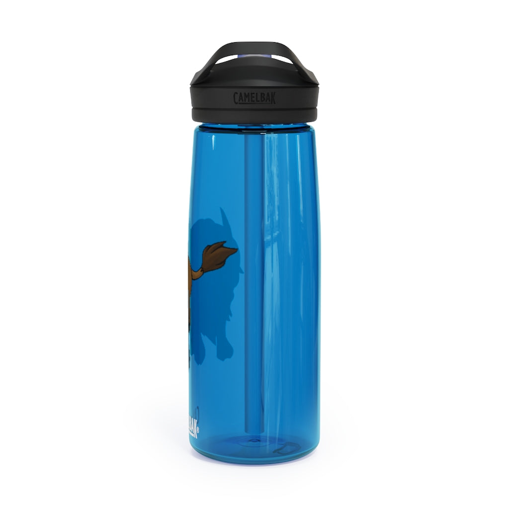 Bitox CamelBak Eddy® Water Bottle in 20oz and 25oz sizes, showcasing its durable Tritan™ material and spill-proof biting valve.