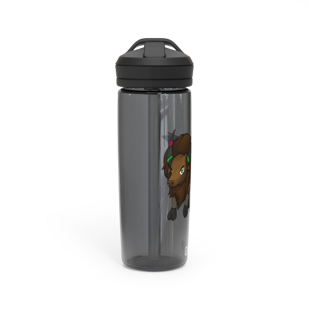 Bitox CamelBak Eddy® Water Bottle in 20oz and 25oz sizes, showcasing its durable Tritan™ material and spill-proof biting valve.