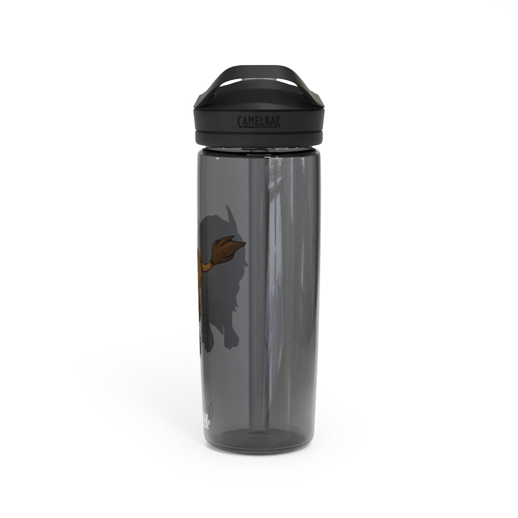 Bitox CamelBak Eddy® Water Bottle in 20oz and 25oz sizes, showcasing its durable Tritan™ material and spill-proof biting valve.