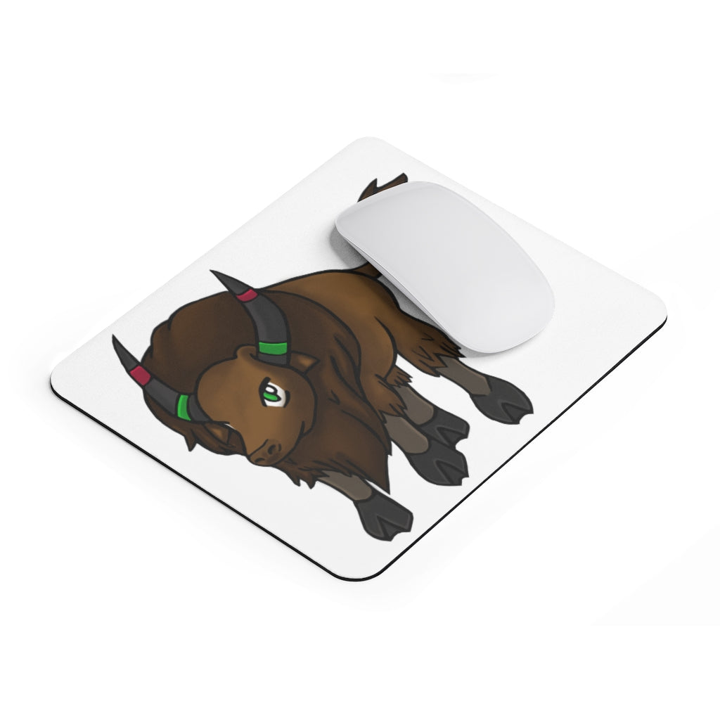 Bitox Mouse Pad featuring a vibrant full print design on a smooth neoprene surface, ideal for enhancing workspace aesthetics.