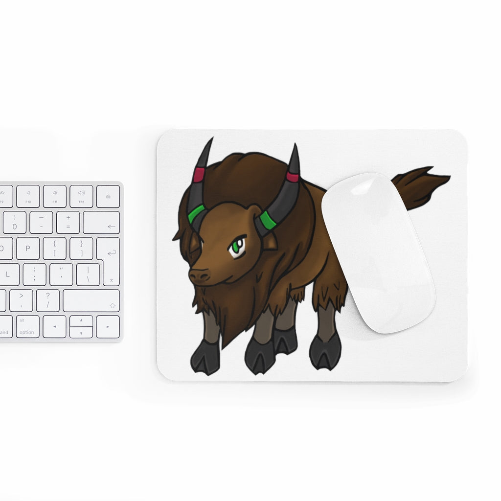 Bitox Mouse Pad featuring a vibrant full print design on a smooth neoprene surface, ideal for enhancing workspace aesthetics.