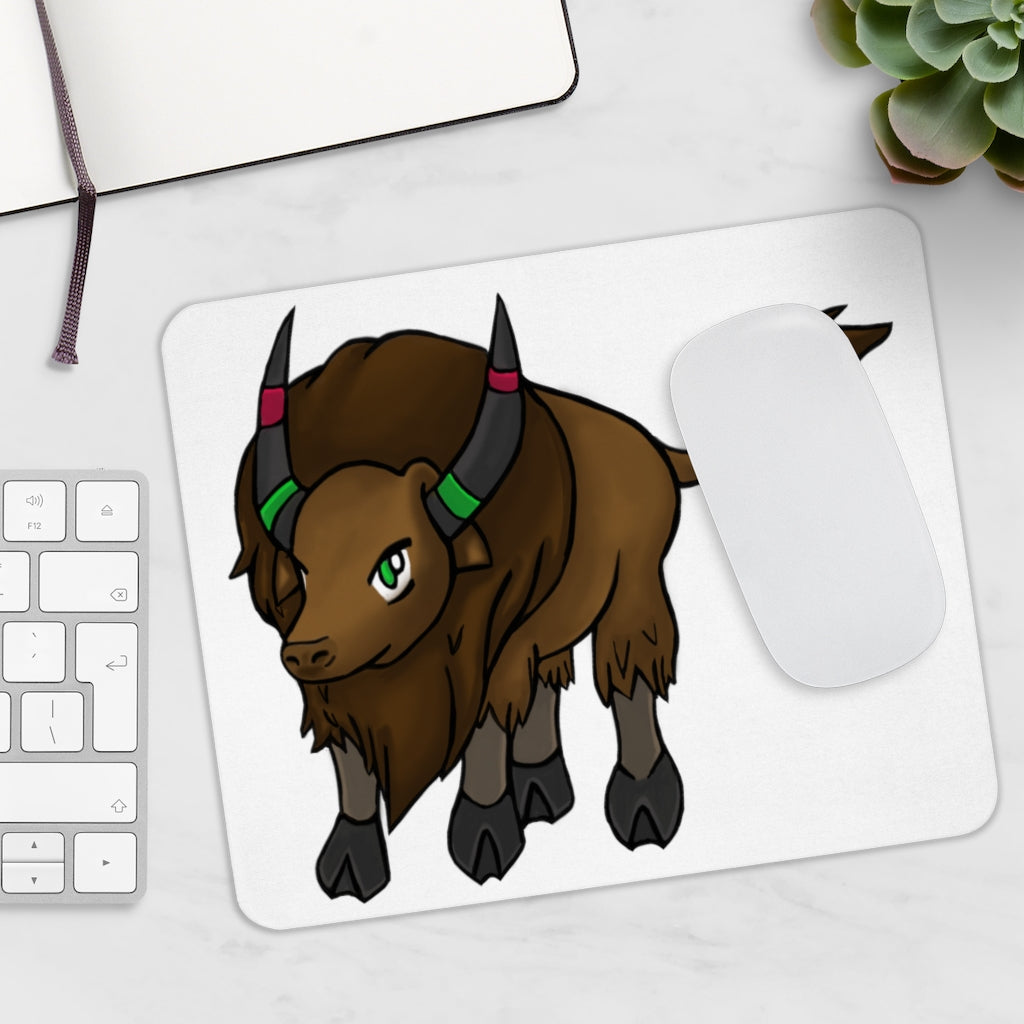 Bitox Mouse Pad featuring a vibrant full print design on a smooth neoprene surface, ideal for enhancing workspace aesthetics.