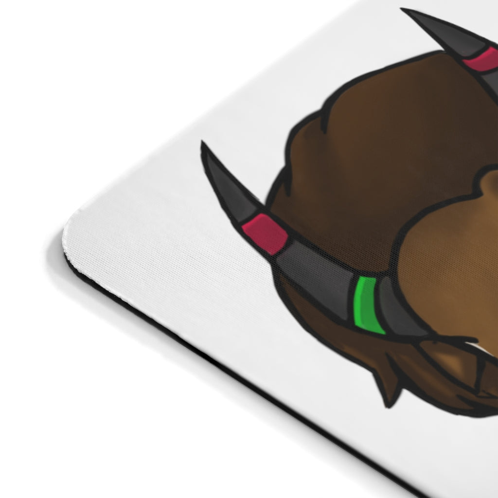 Bitox Mouse Pad featuring a vibrant full print design on a smooth neoprene surface, ideal for enhancing workspace aesthetics.