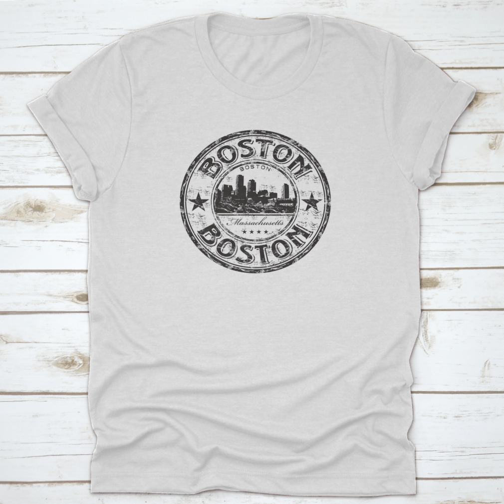 Black grunge rubber stamp featuring the name Boston, ideal for crafting and personalizing projects.