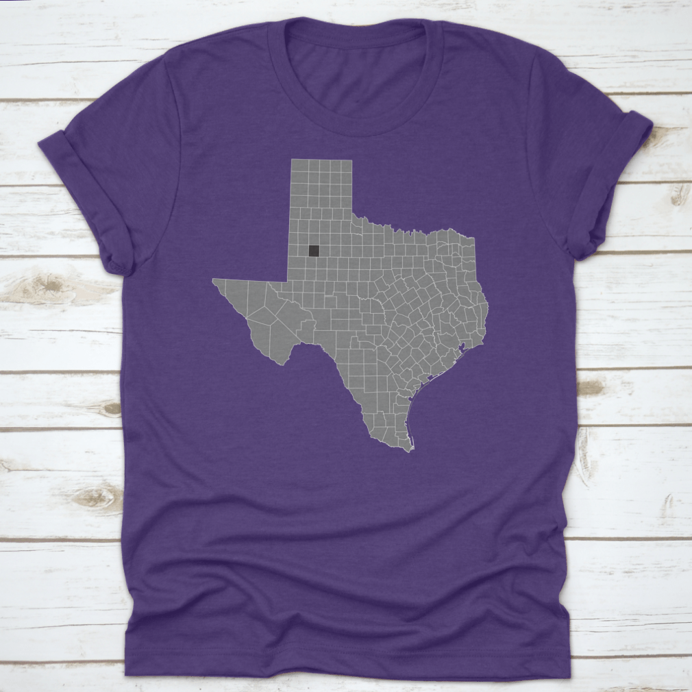 Black Highlighted Location Map of Lynn County displayed on a gray background, showcasing detailed geographical features.