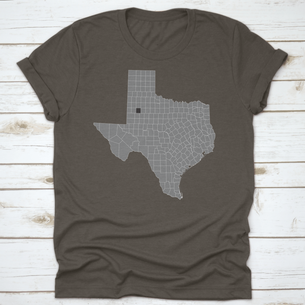 Black Highlighted Location Map of Lynn County displayed on a gray background, showcasing detailed geographical features.