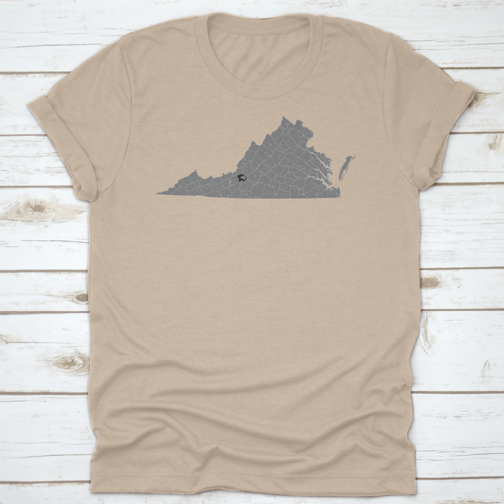 Black Highlighted Location Map of Roanoke on a gray background, showcasing key landmarks.