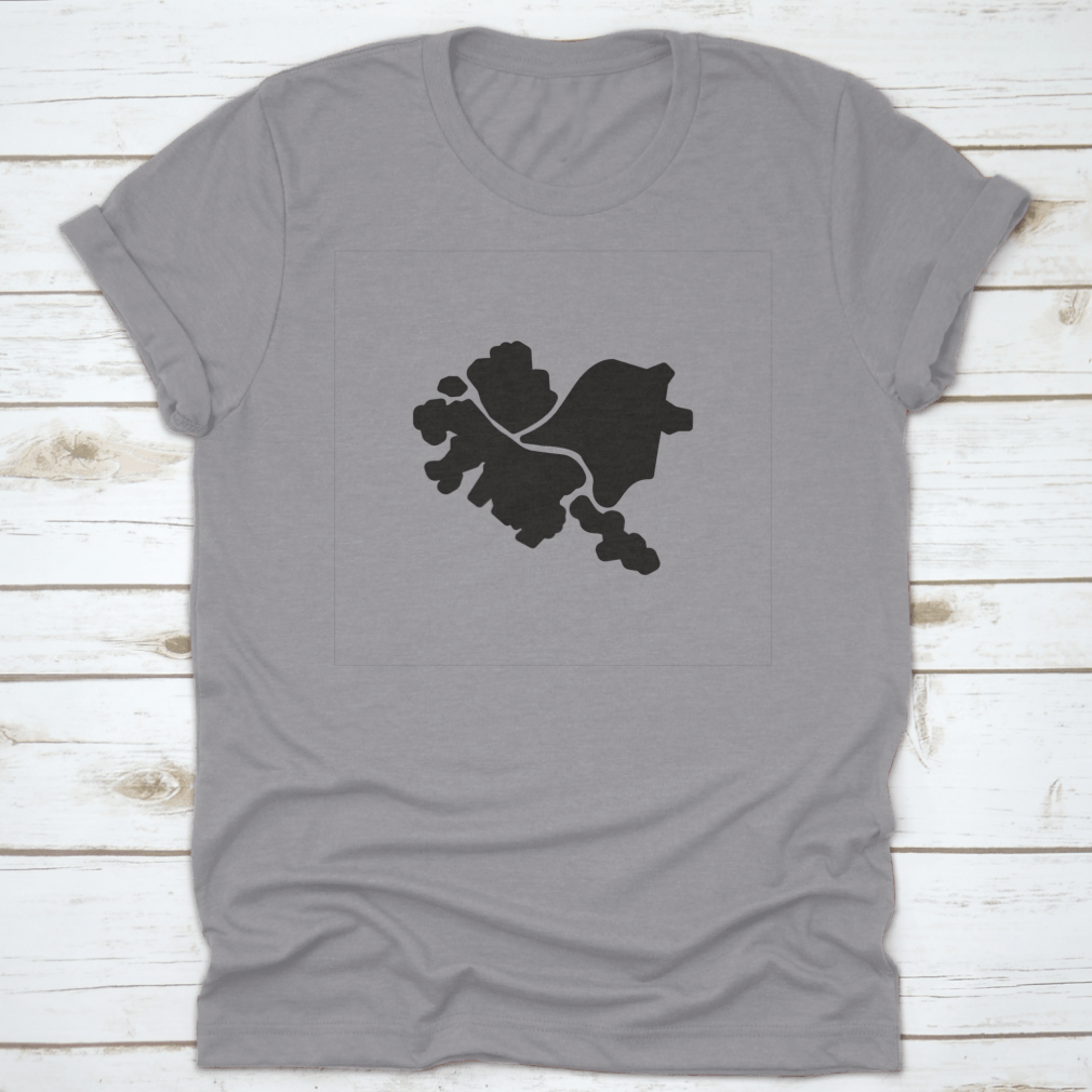 Black Icon Pittsburgh Travel Destination Shirt displayed on a mannequin, showcasing its classic fit and soft fabric.