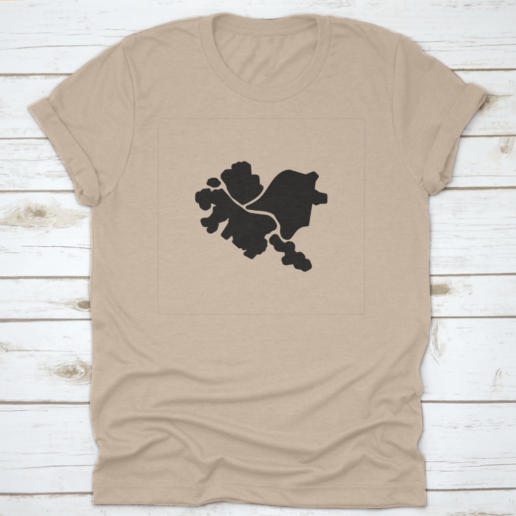 Black Icon Pittsburgh Travel Destination Shirt displayed on a mannequin, showcasing its classic fit and soft fabric.