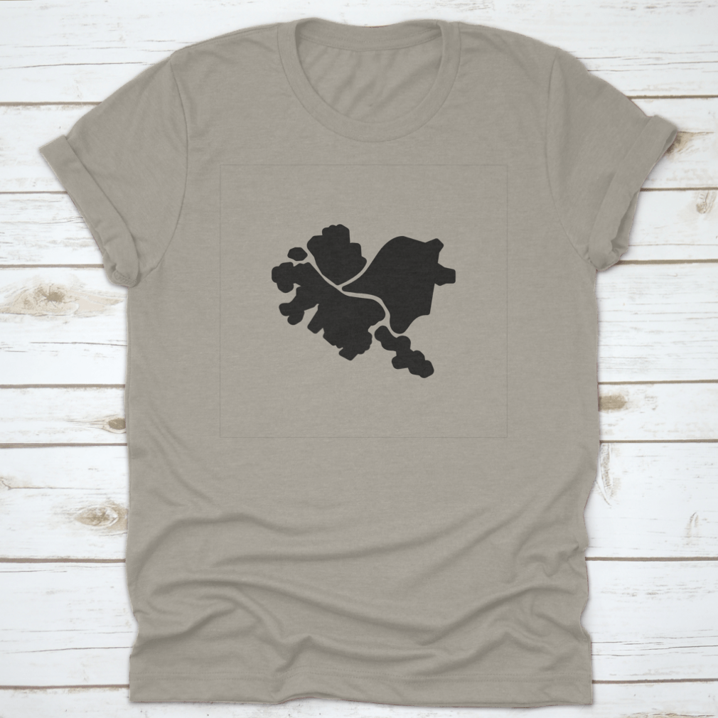 Black Icon Pittsburgh Travel Destination Shirt displayed on a mannequin, showcasing its classic fit and soft fabric.