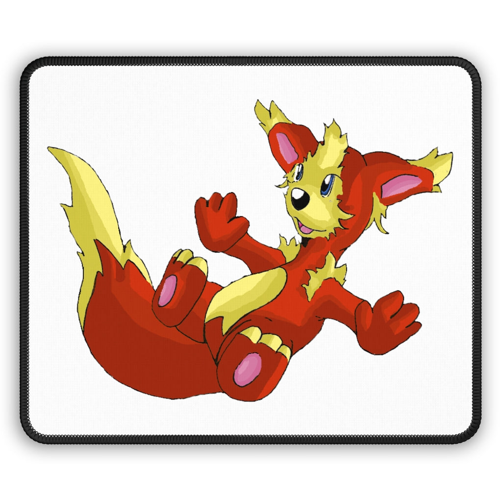 Blazeon Gaming Mouse Pad featuring vibrant custom designs and stitched edges for durability, measuring 9x7 inches.