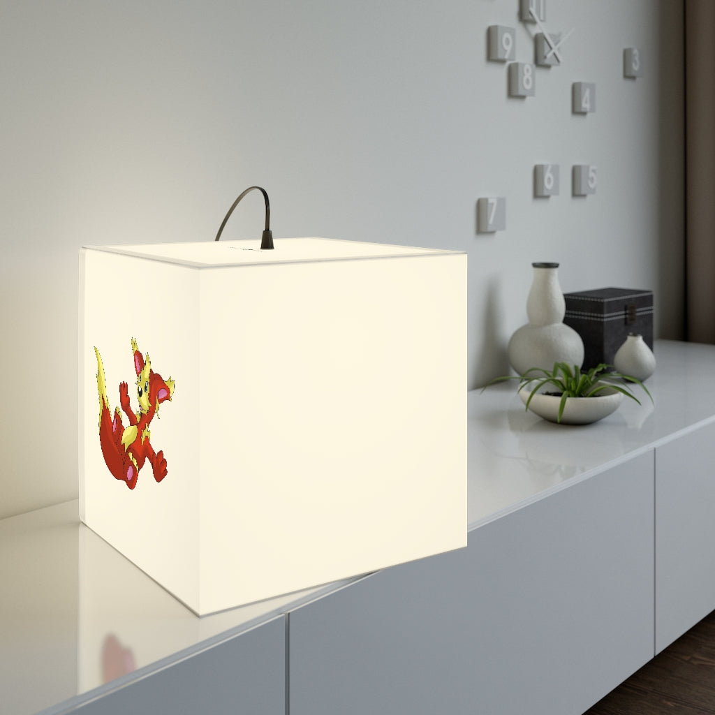 Blazeon Personalized Lamp showcasing a unique cube design, perfect for customizable lighting in various settings.