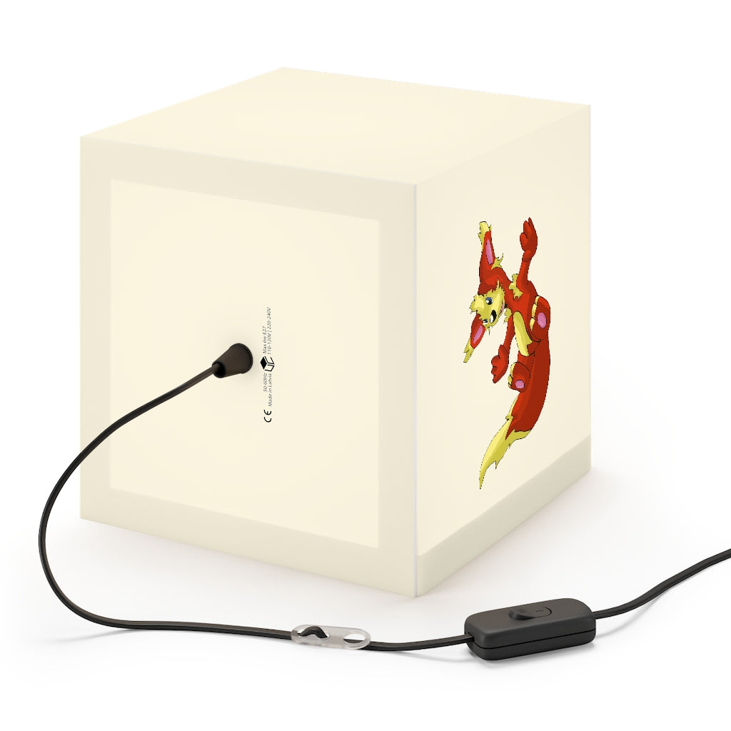 Blazeon Personalized Lamp showcasing a unique cube design, perfect for customizable lighting in various settings.