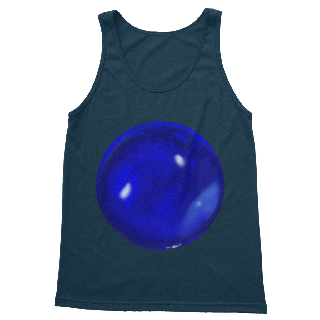 Blue Orb Classic Adult Vest Top in various colors, showcasing its unisex design and high-quality fabric.