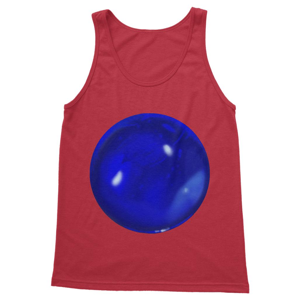 Blue Orb Classic Adult Vest Top in various colors, showcasing its unisex design and high-quality fabric.
