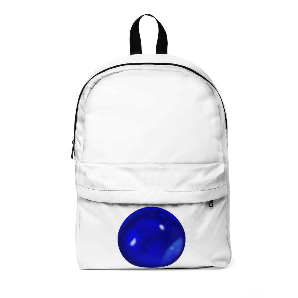 Blue Orb Unisex Classic Backpack featuring durable soft nylon, adjustable straps, and a stylish design suitable for all occasions.