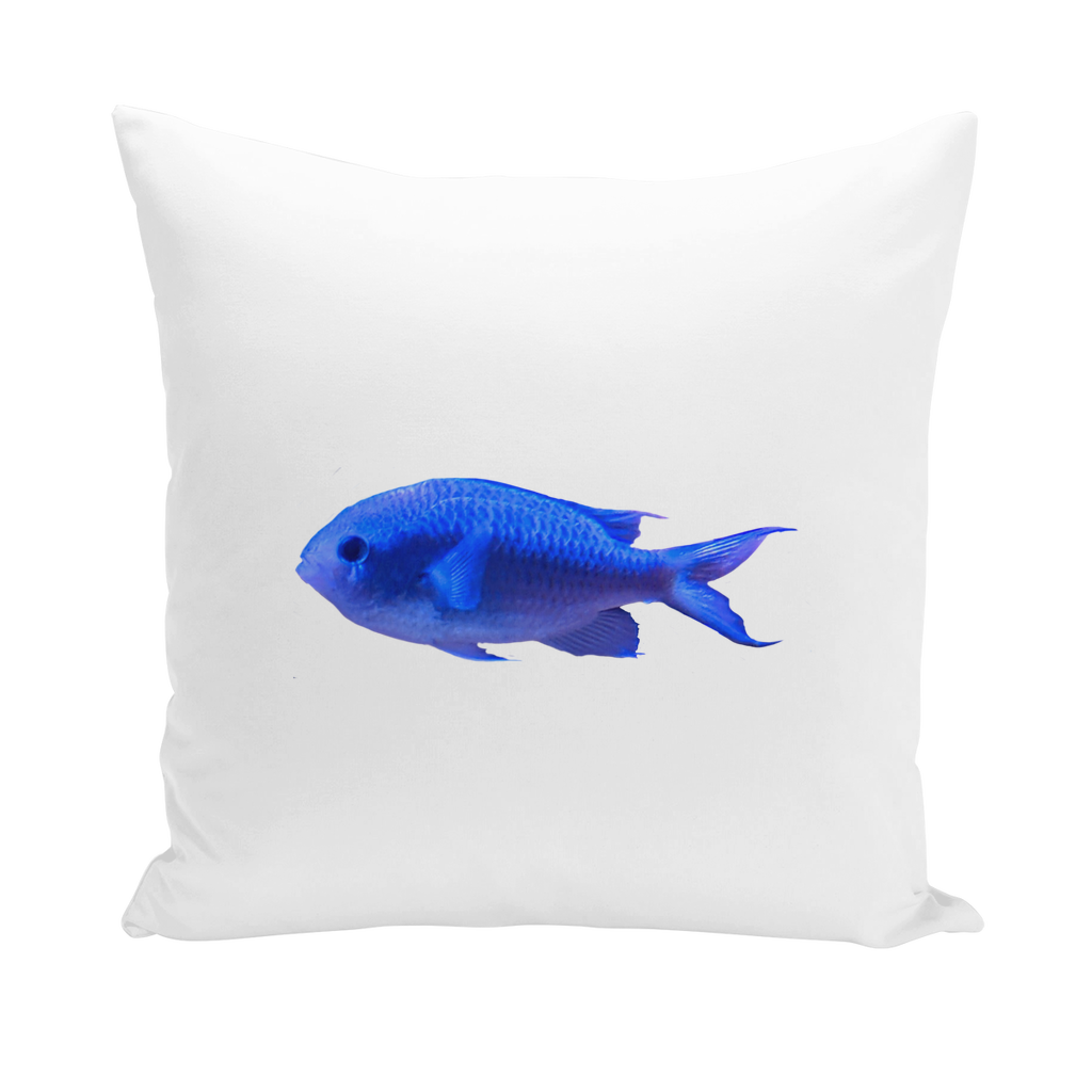 BlueFish Throw Pillows in various styles including linen, canvas, and suede, showcasing vibrant colors and textures.