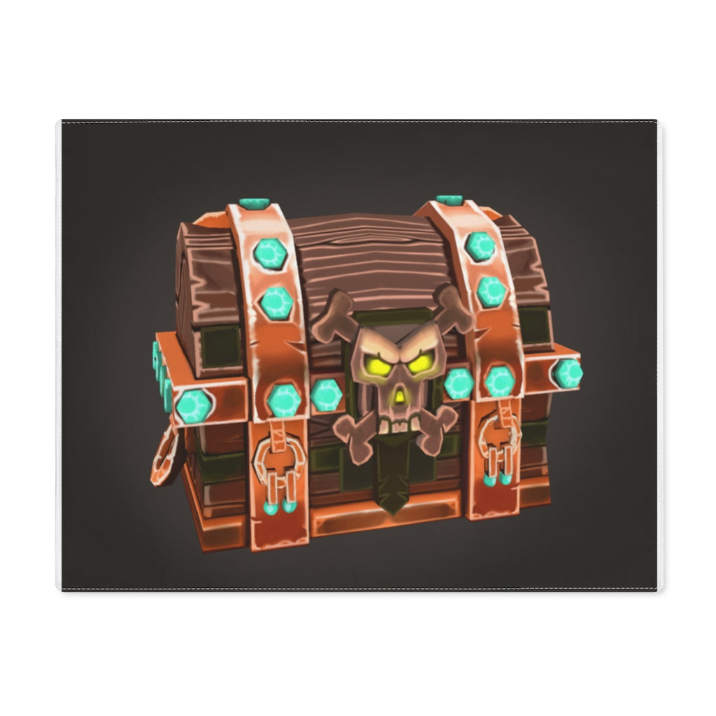 Bone Chest Placemat featuring a unique double-sided design, made from durable cotton, perfect for enhancing dining experiences.