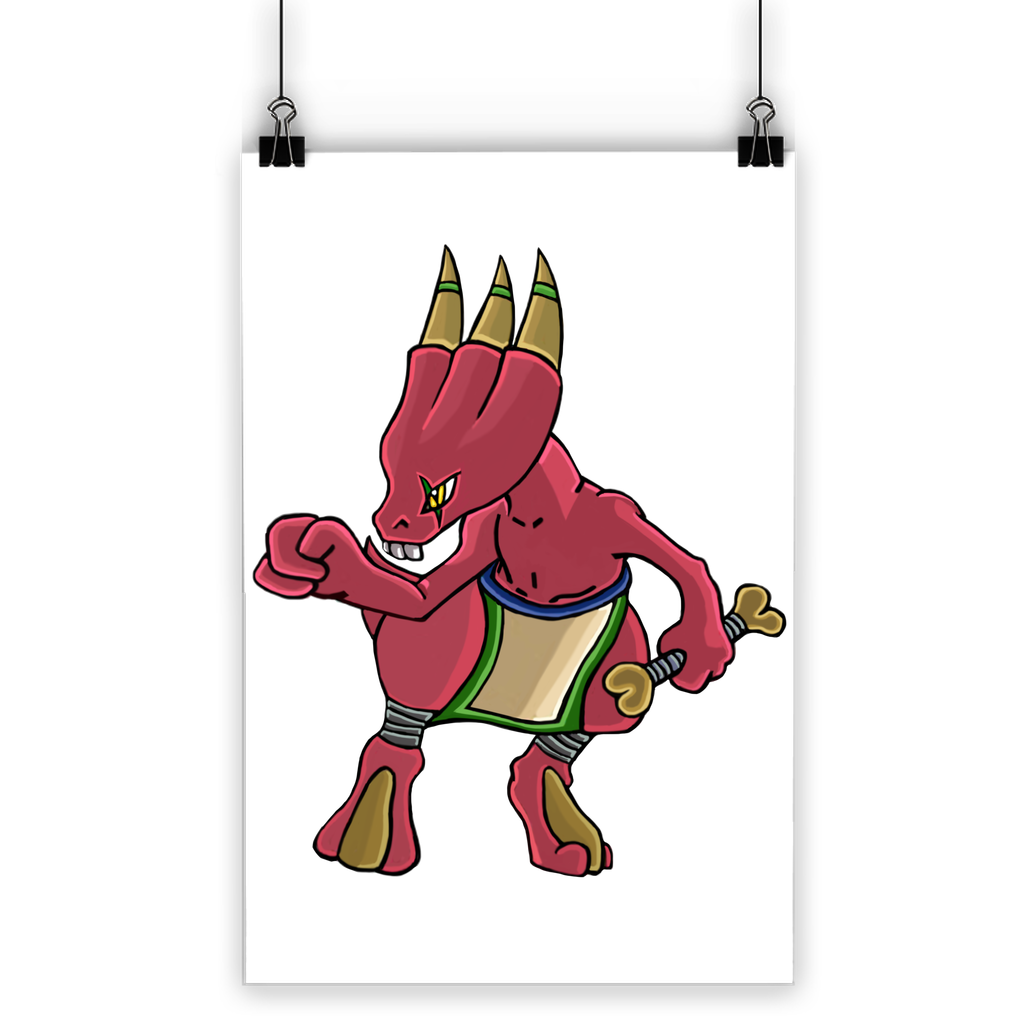 Bonegar Classic Poster featuring vibrant colors printed on semi-gloss paper, showcasing a stunning photographic finish.