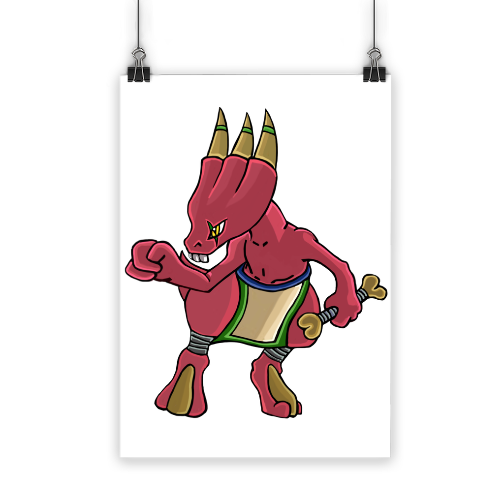 Bonegar Classic Poster featuring vibrant colors printed on semi-gloss paper, showcasing a stunning photographic finish.