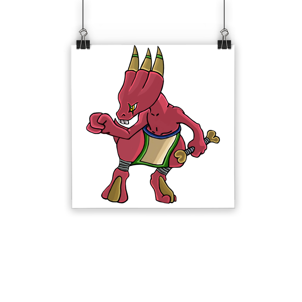 Bonegar Classic Poster featuring vibrant colors printed on semi-gloss paper, showcasing a stunning photographic finish.