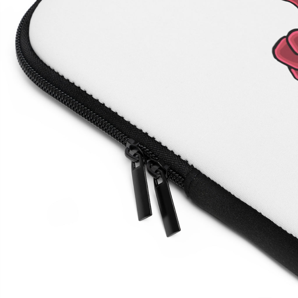 Bonegar Laptop Sleeve featuring a customizable front and black polyester back, designed for protection and style.