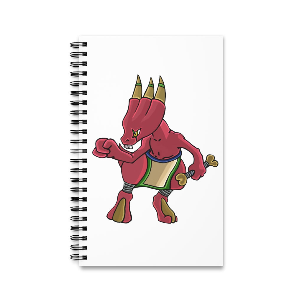 Bonegar Spiral Journal featuring a stylish front cover print and spiral binding, available in four different styles for versatile journaling.