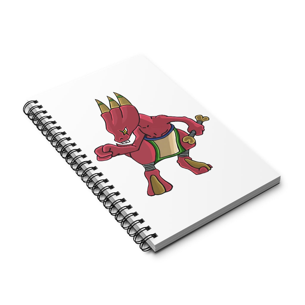 Bonegar Spiral Journal featuring a stylish front cover print and spiral binding, available in four different styles for versatile journaling.