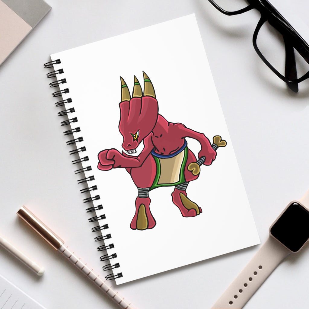 Bonegar Spiral Journal featuring a stylish front cover print and spiral binding, available in four different styles for versatile journaling.