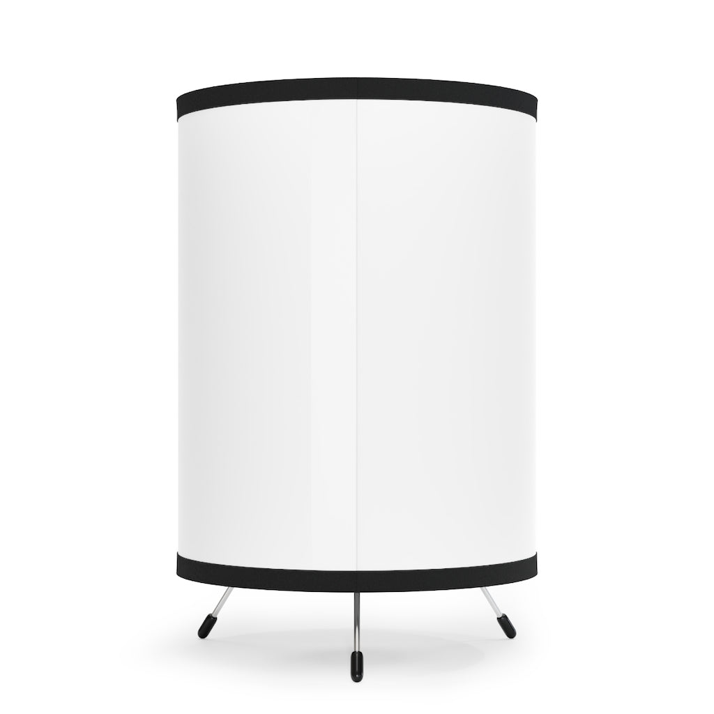 Boy Tripod Lamp featuring a galvanized steel base and a high-resolution printed shade, ideal for personalized home decor.