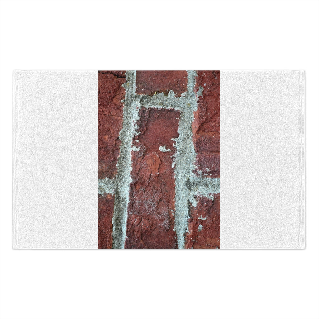 Bricks Rally Towel, 11x18, featuring soft mink polyester front and absorbent cotton backing, personalized design.