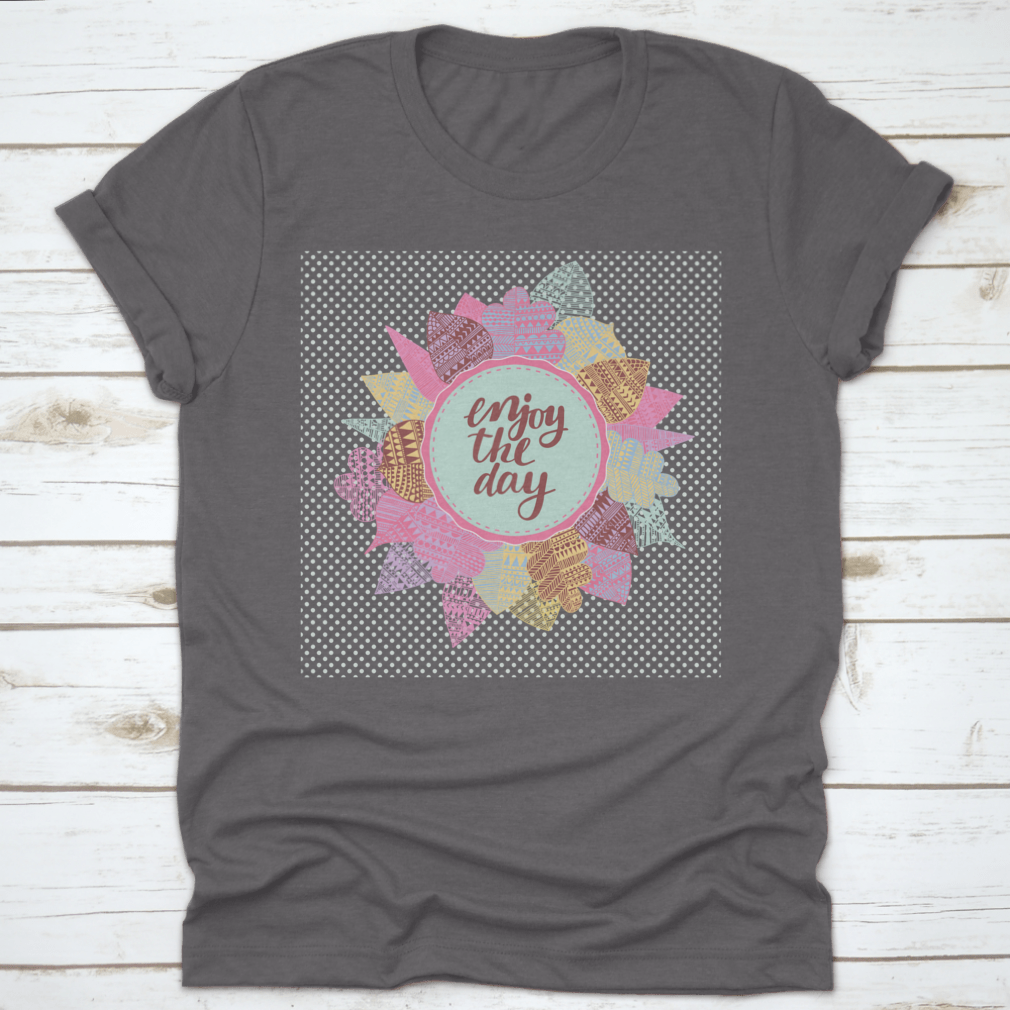 Bright Floral Card featuring cute cartoon leaves in vibrant colors, perfect for sending heartfelt messages.