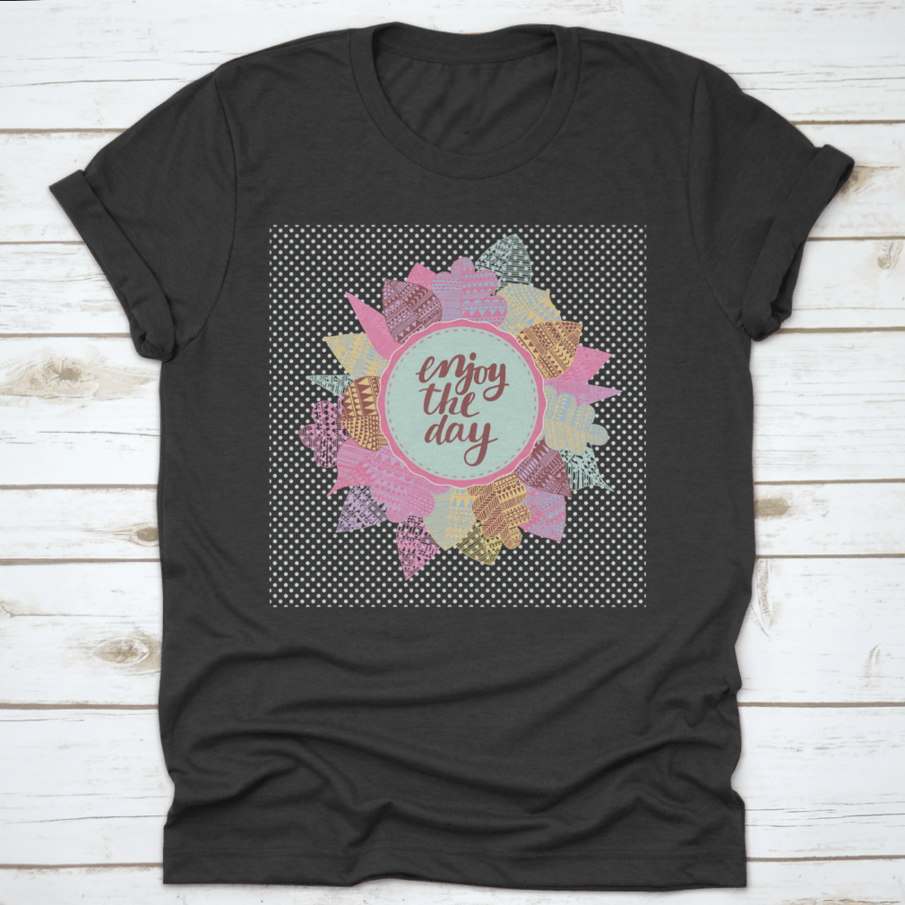 Bright Floral Card featuring cute cartoon leaves in vibrant colors, perfect for sending heartfelt messages.