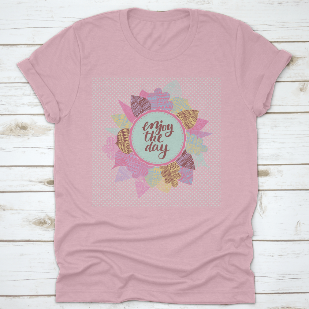 Bright Floral Card featuring cute cartoon leaves in vibrant colors, perfect for sending heartfelt messages.