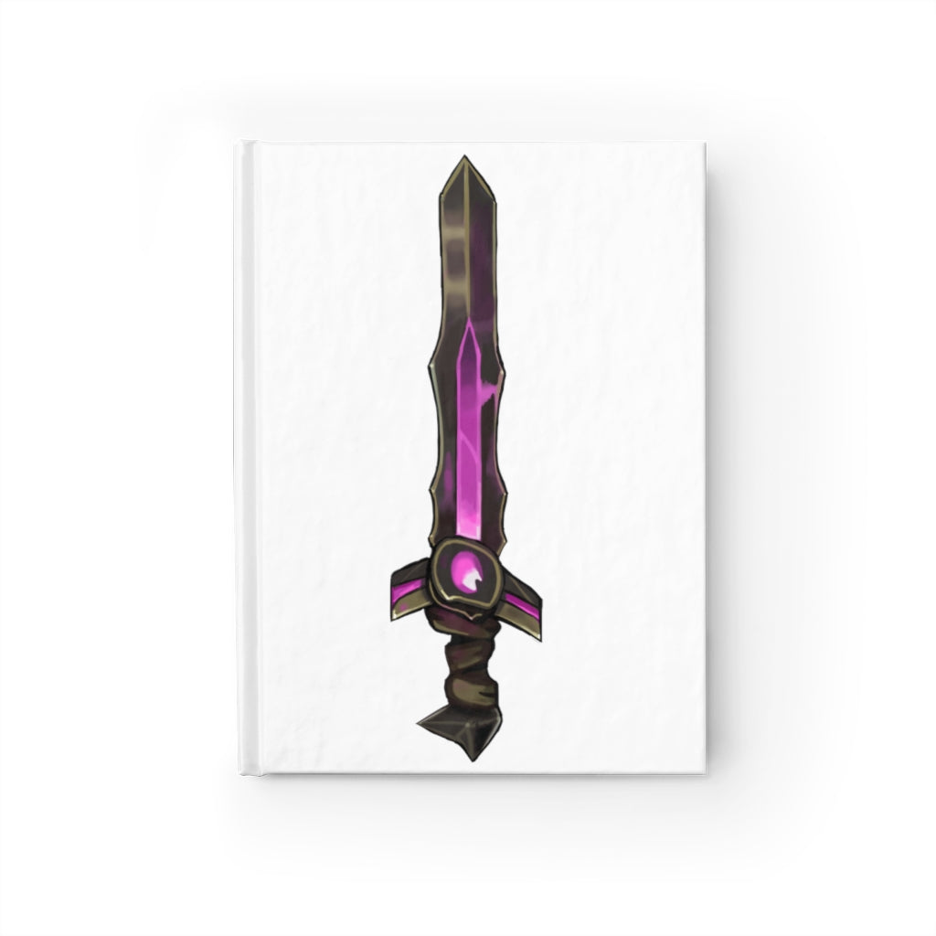 Brown and purple hardcover journal with ruled lines and wraparound print, ideal for journaling and writing.