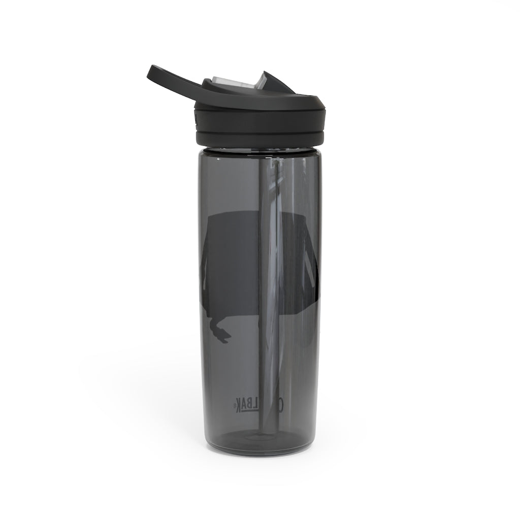 Brown CamelBak Eddy® Water Bottle in 20oz and 25oz sizes, showcasing its durable Tritan™ material and spill-proof design.