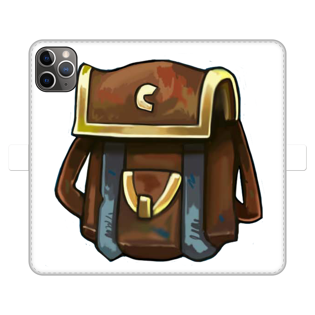 Brown Bag Fully Printed Wallet Case featuring vibrant UV-printed designs, magnetic closure, and faux leather material, suitable for iPhone and Samsung models.