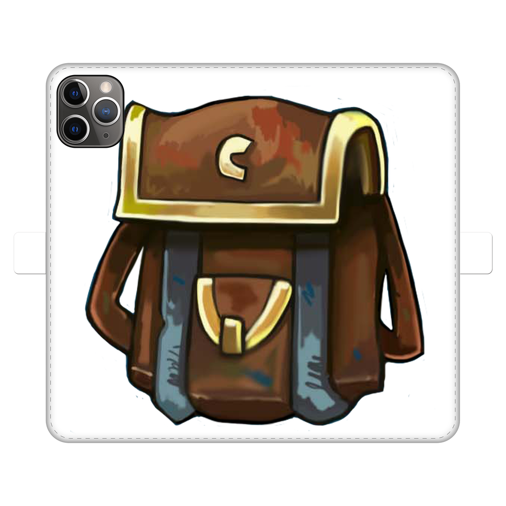 Brown Bag Fully Printed Wallet Case featuring vibrant UV-printed designs, magnetic closure, and faux leather material, suitable for iPhone and Samsung models.