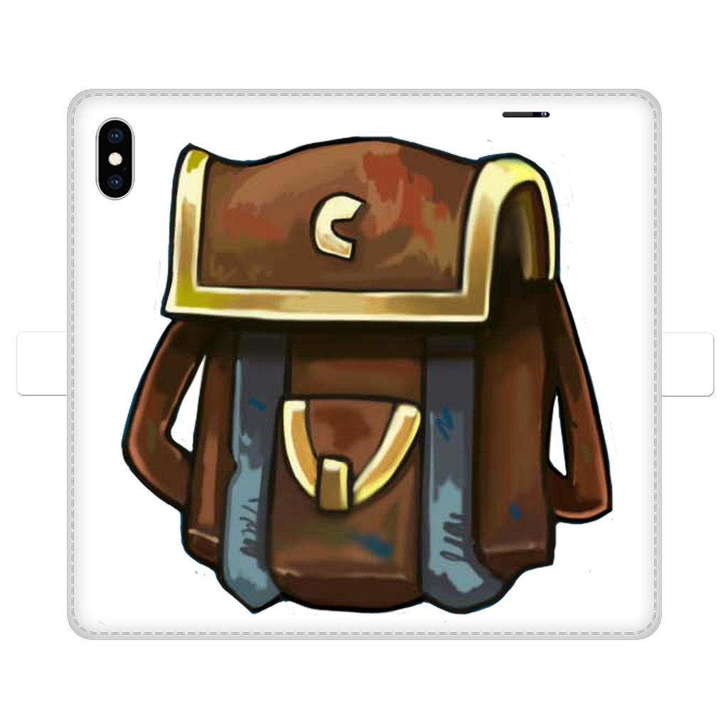 Brown Bag Fully Printed Wallet Case featuring vibrant UV-printed designs, magnetic closure, and faux leather material, suitable for iPhone and Samsung models.